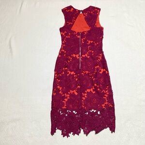 Lulus Size XS Elegant Floral Lace Sleeveless Dress